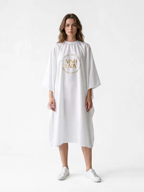 Парикмахерский пеньюар Nishlady White