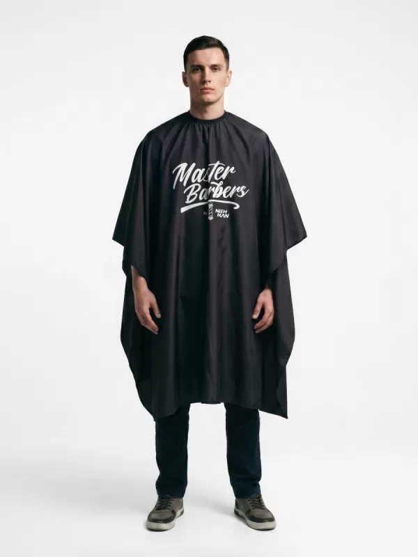 Парикмахерский пеньюар Nishman Master Barbers Black
