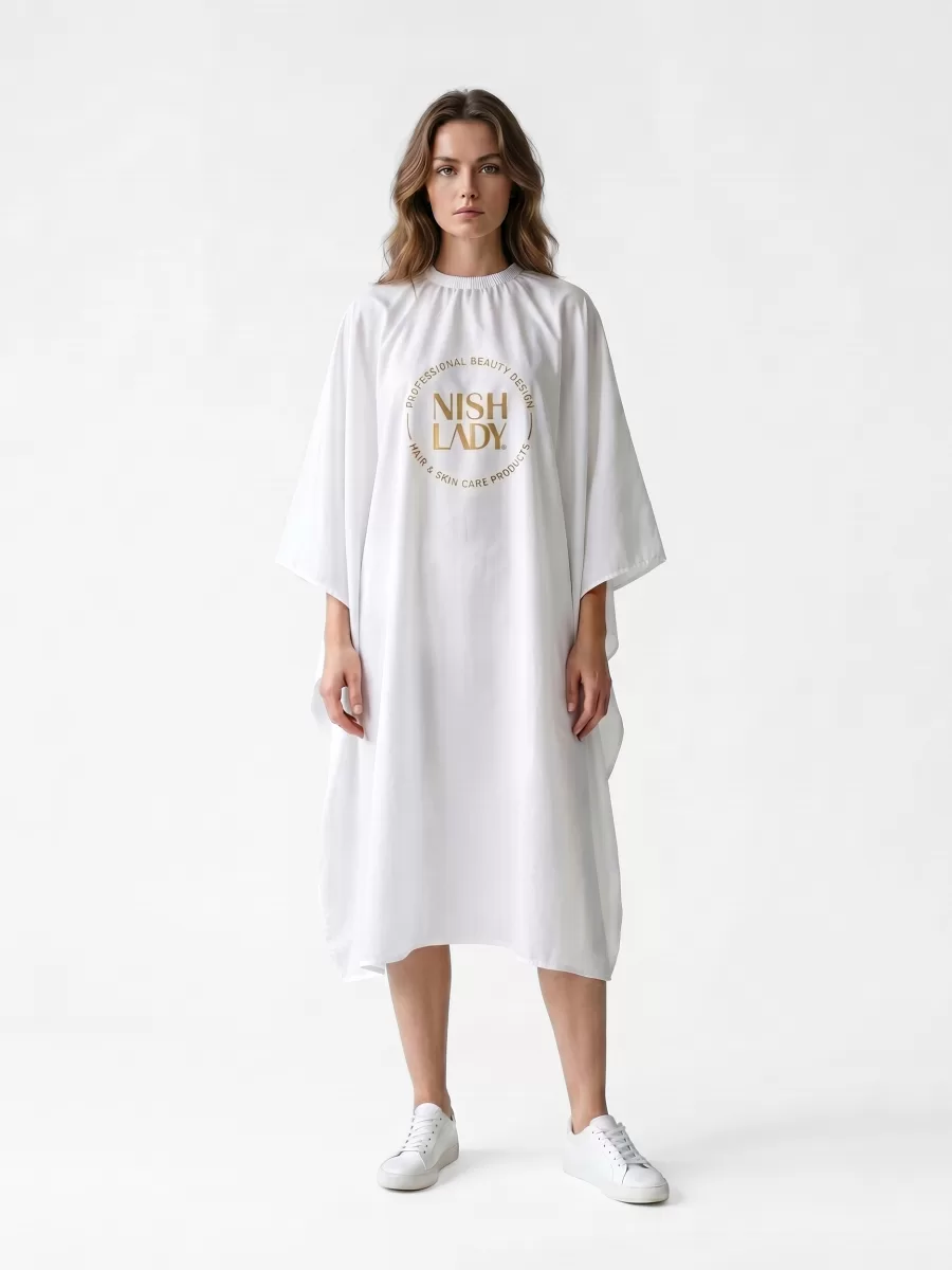 Парикмахерский пеньюар Nishlady White
