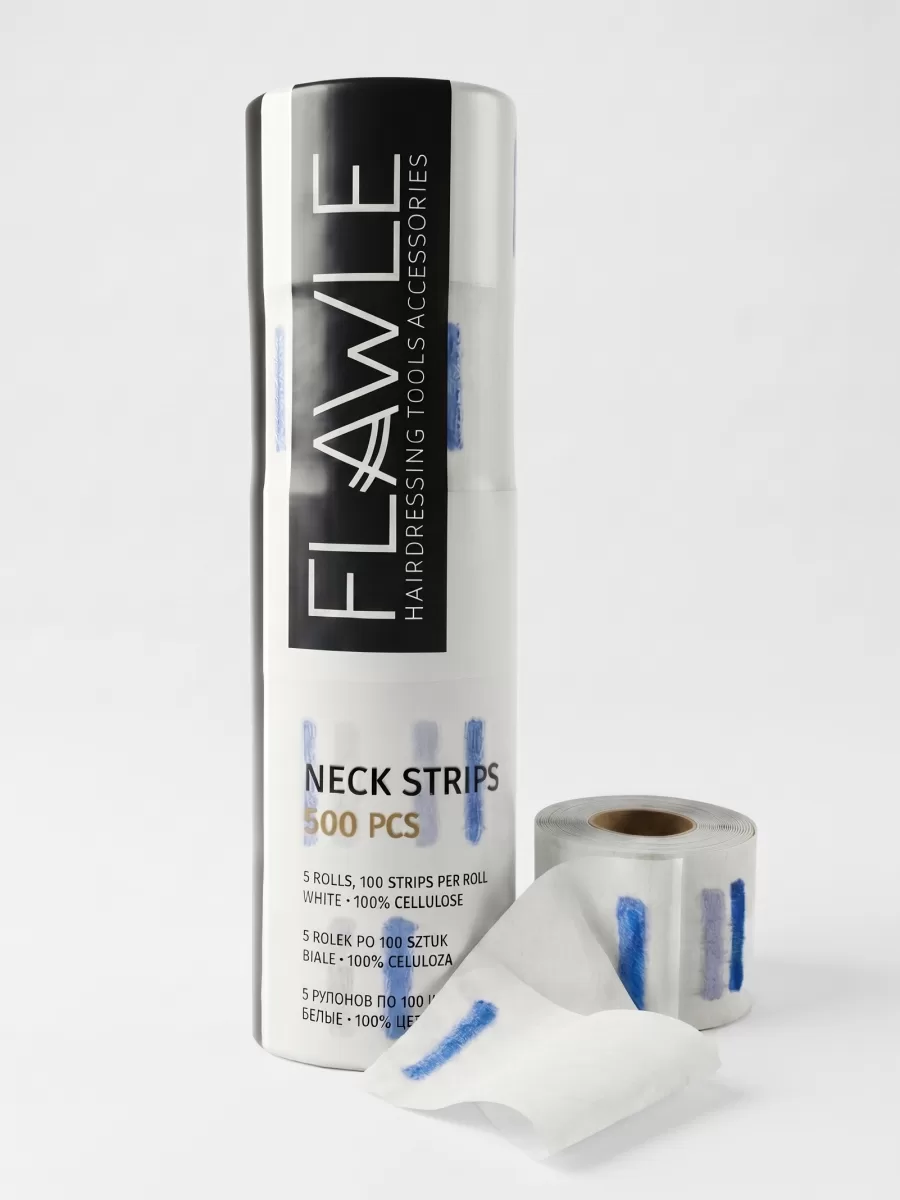 Одноразовые бумажные воротнички Flawle 500 полосок