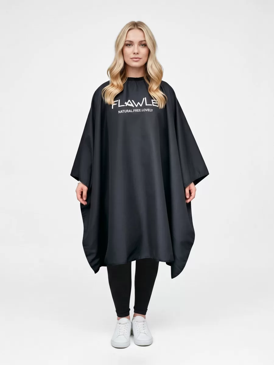 Парикмахерский пеньюар Flawle Cutting Cape FL321 BLACK