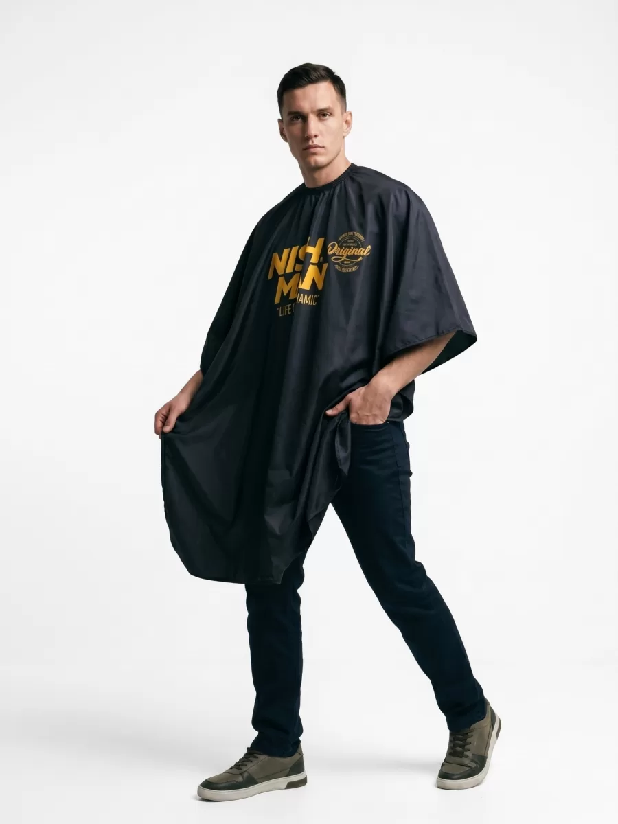 Парикмахерский пеньюар Nishman Black