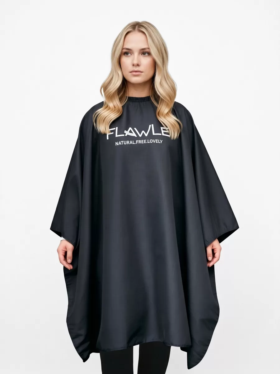 Парикмахерский пеньюар Flawle Cutting Cape FL321 BLACK