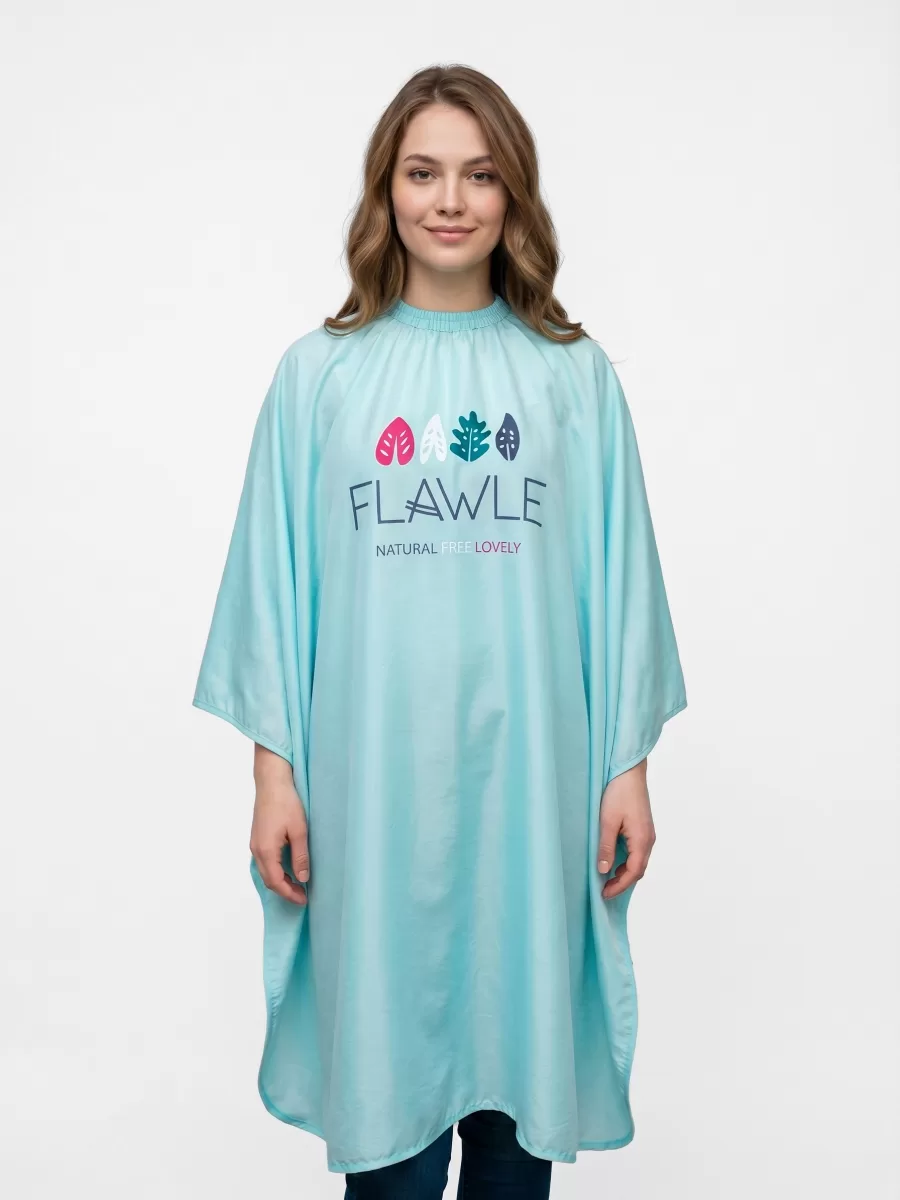 Парикмахерский пеньюар Flawle Cutting Cape FL321 BLUE