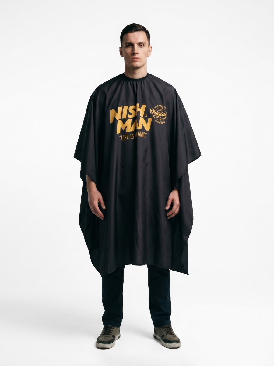 Парикмахерский пеньюар Nishman Black