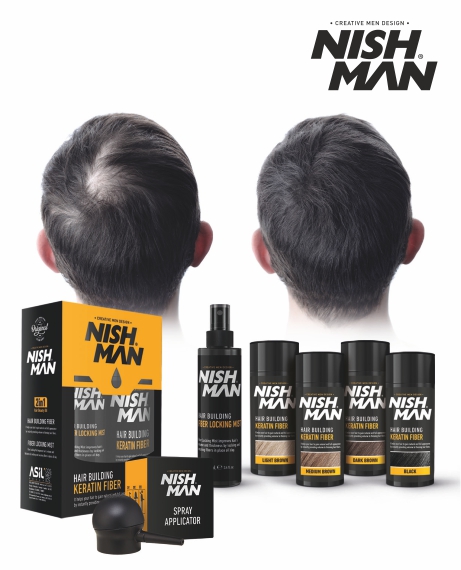 Загуститель для волос Nishman Hair Building Keratin Fiber 2В1