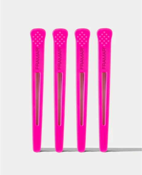 Зажимы для волос Framar Super Sectioners Clips Pink 4 шт.