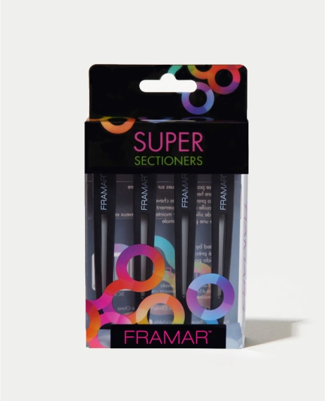 Зажимы для волос Framar Super Sectioners Clips Black 4 шт.