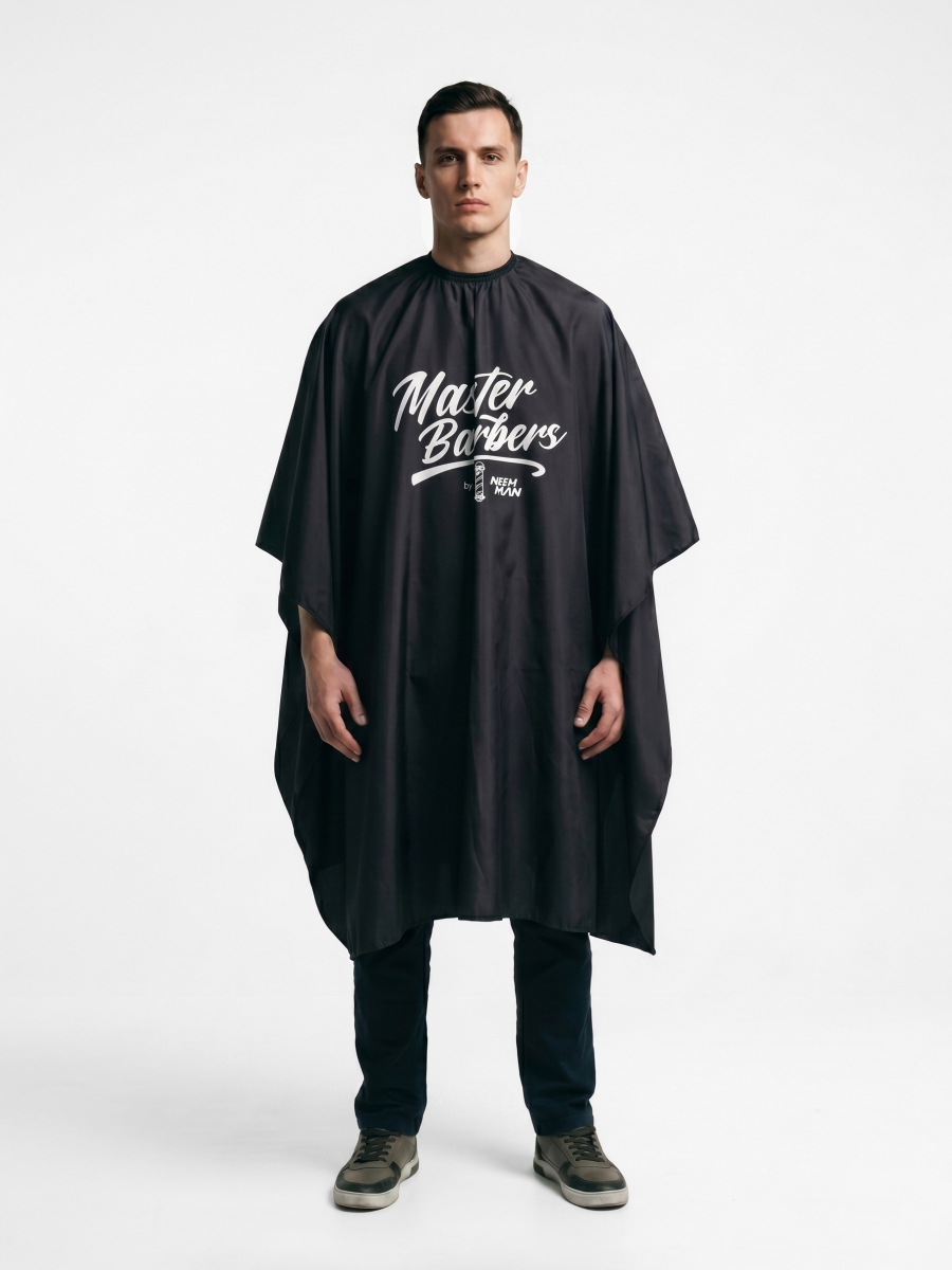 Парикмахерский пеньюар Nishman Master Barbers Black