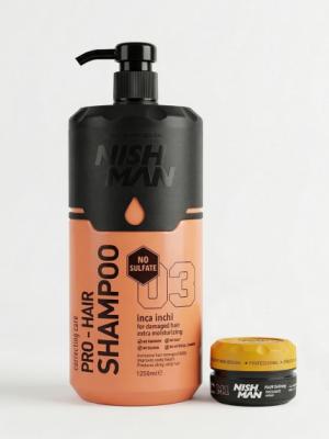Шампунь Nishman 03 Inca Inchi 1250 мл + матовая паста M1 30 мл